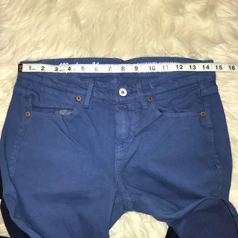 Madewell Skinny Skinny Blue Ombré Denim Jeans